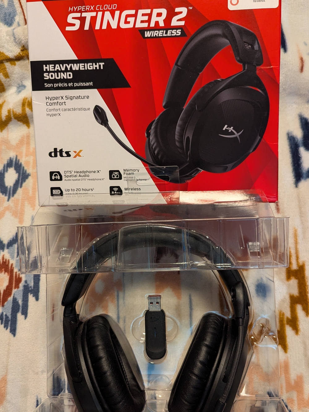 Hype Wireless Over-Ear Gaming Headset with Mic - Black